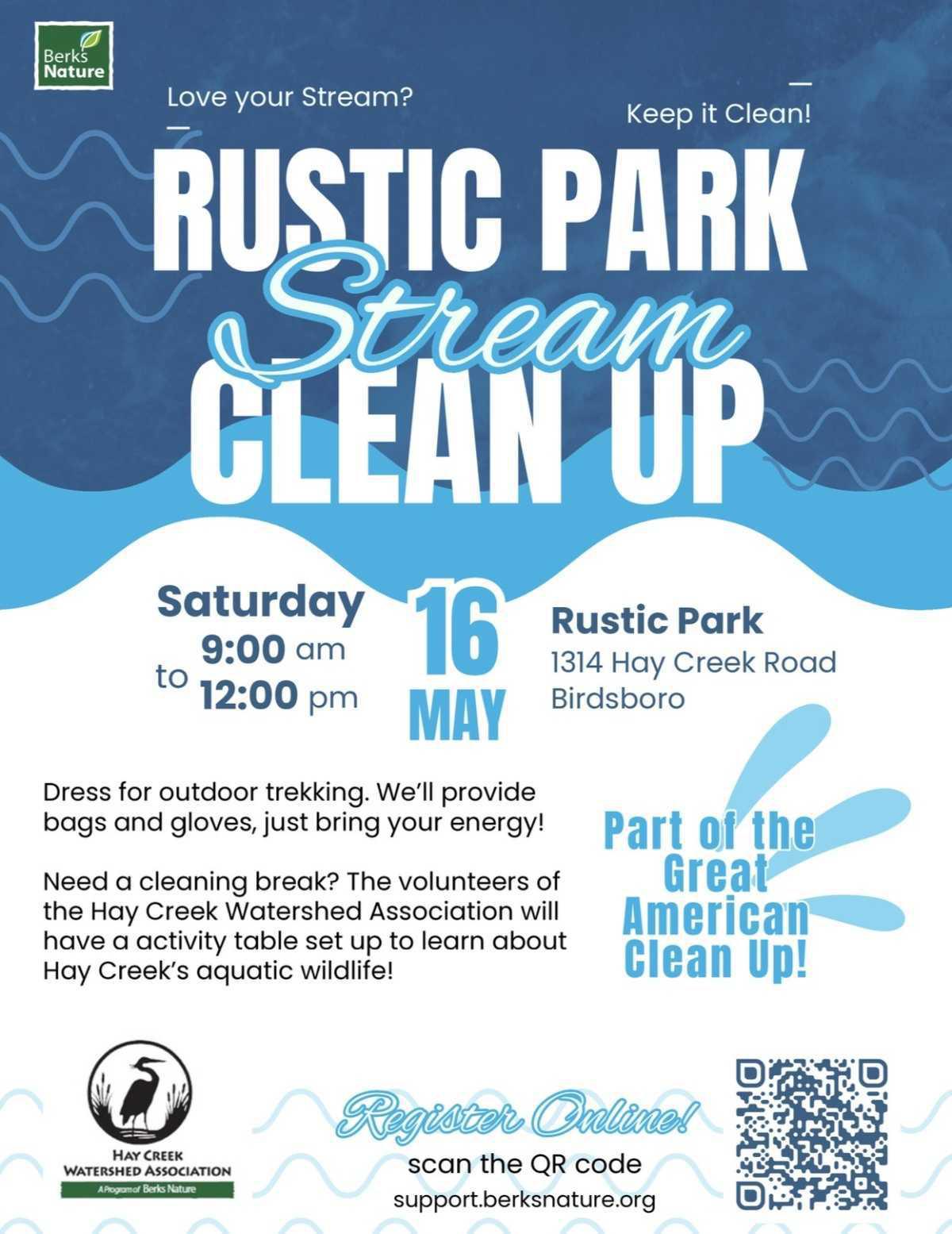 Rustic Park Stream Clean Up