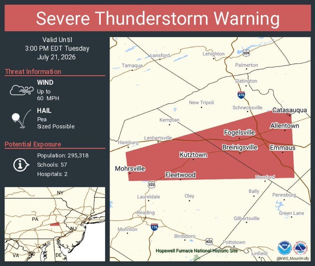 Severe Thunderstorm Warning Severe Thunderstorm Warning