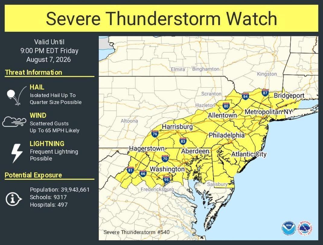 Severe Thunderstorm Watch Severe Thunderstorm Watch