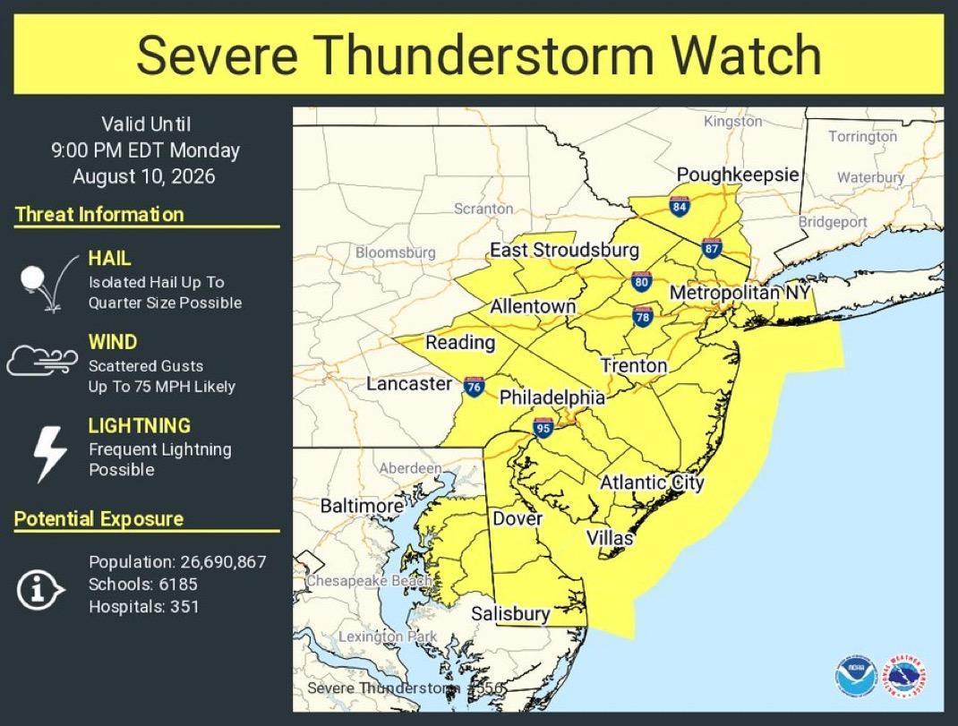 Severe Thunderstorm Watch Severe Thunderstorm Watch