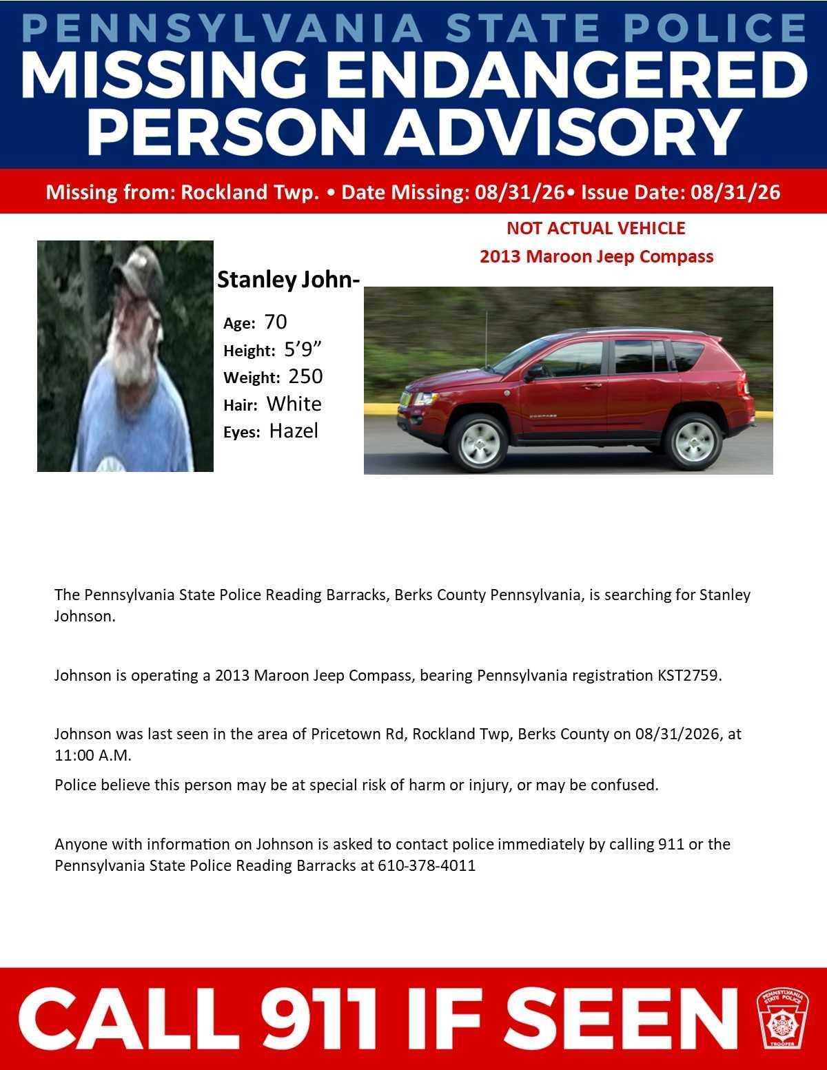 Missing Endangered Person Advisory