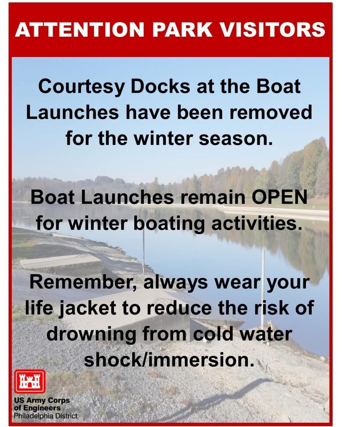 Boat Launches Removed from Blue Marsh Lake