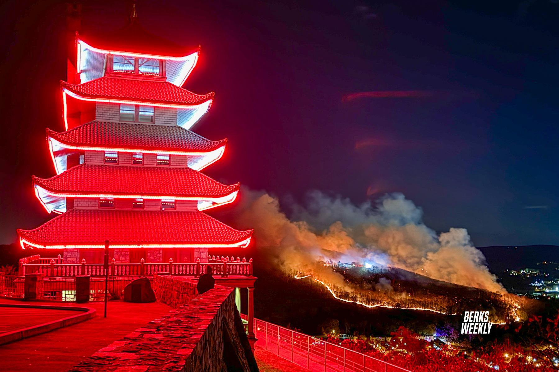 Neversink Mountain Brush Fire