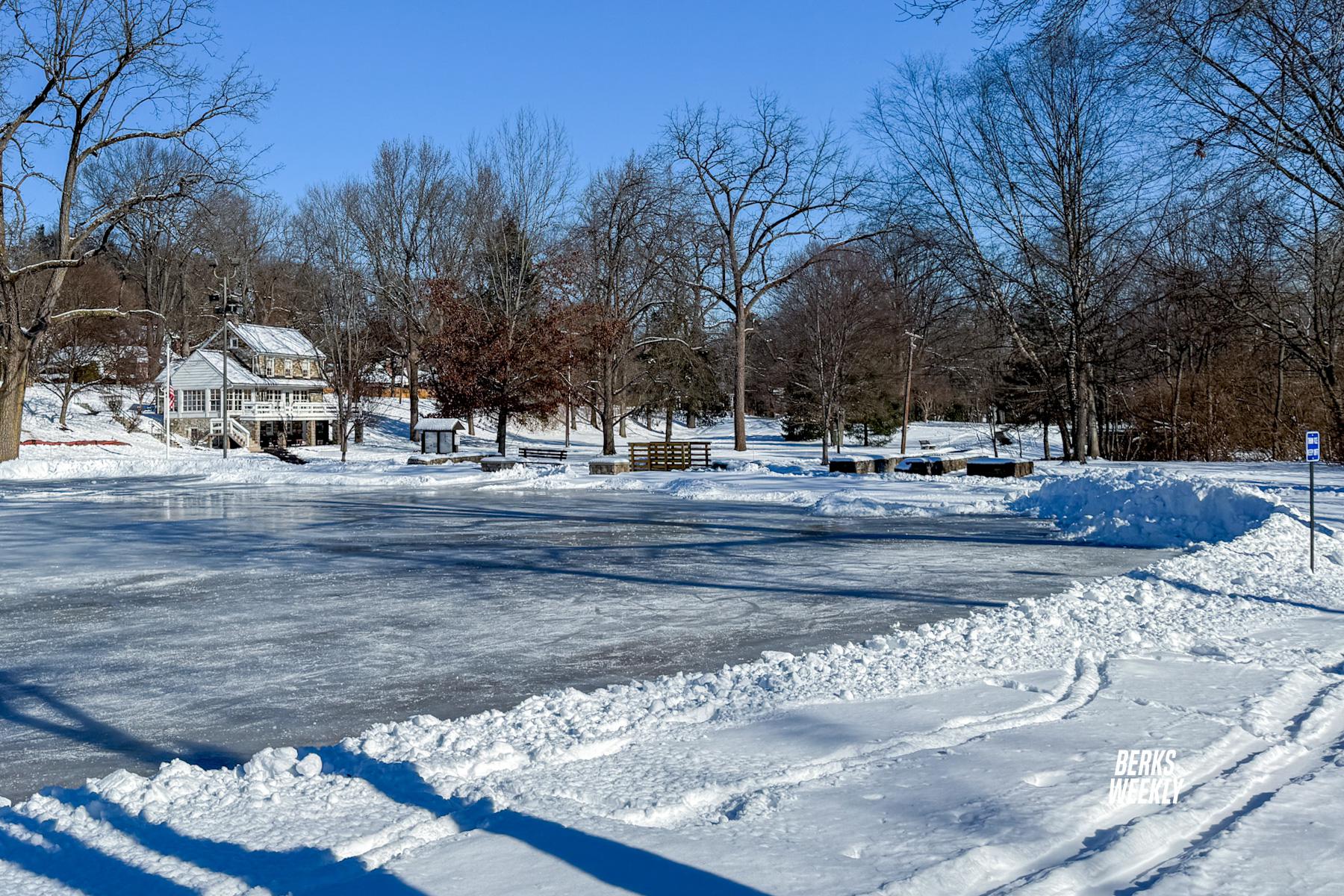 Wyomissing Pond Ice Skating