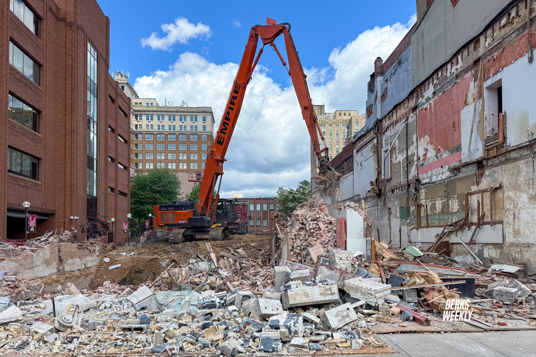 Demolition complete at 431 and 433 Penn Street