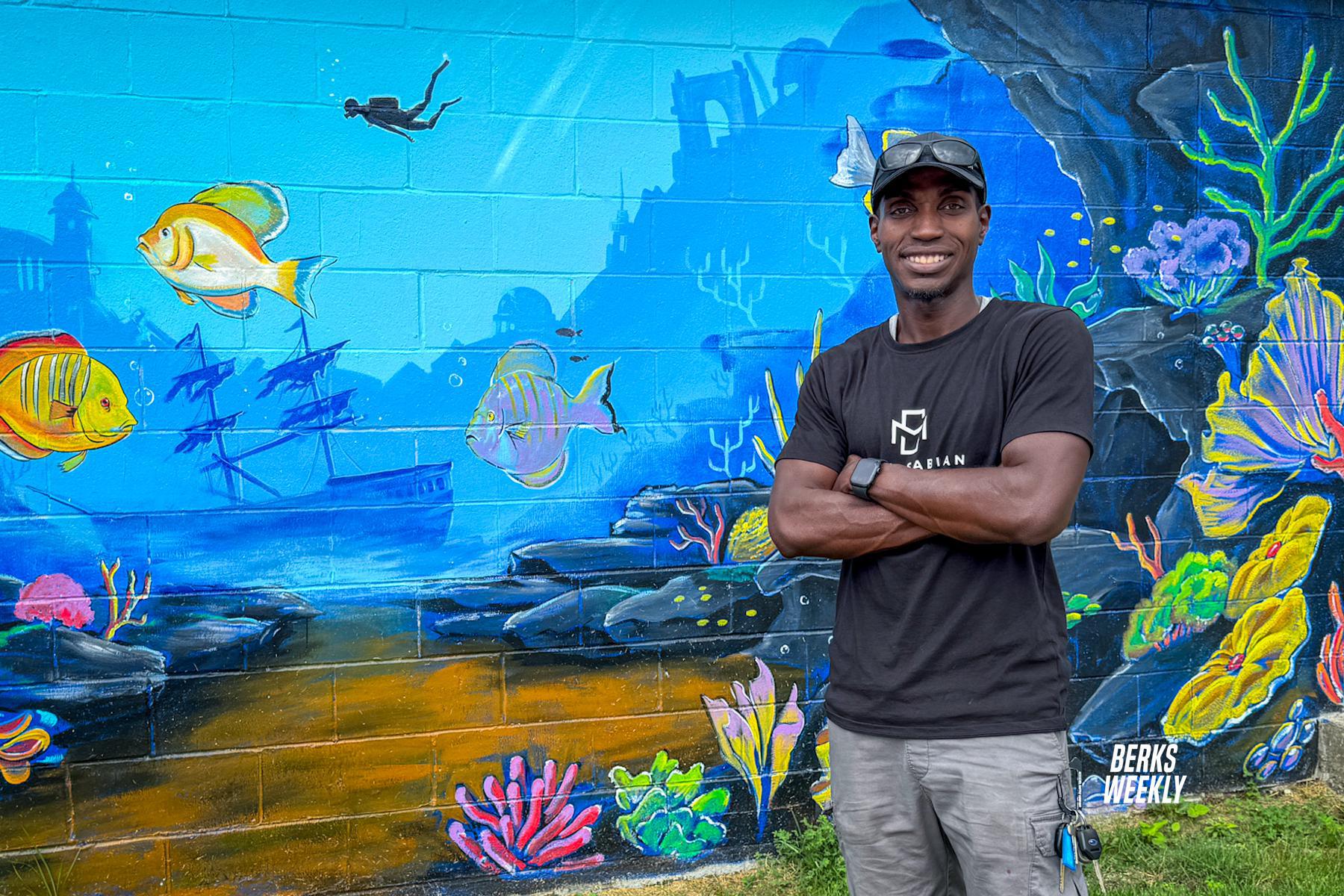 Making a splash: How Jean Esther’s ocean-inspired mural brought new life to Schlegel Park Pool
