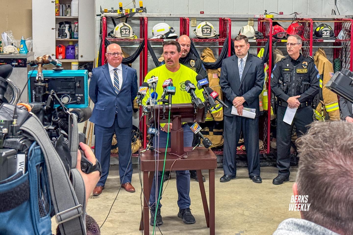 Driver charged in crash that killed two volunteer firefighters in Berks County