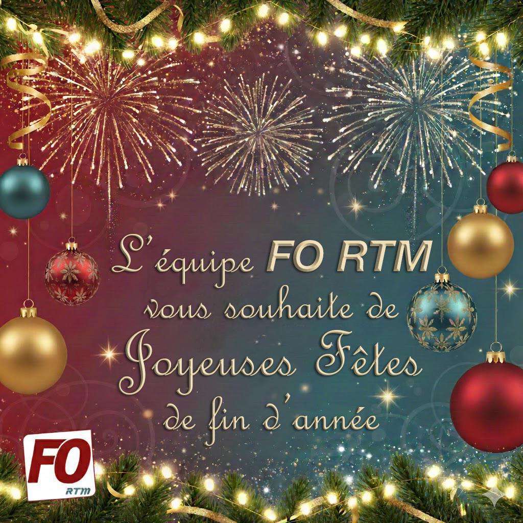 Meilleurs Vœux 2026 de la part de FO RTM Meilleurs Vœux 2026 de la part de FO RTM