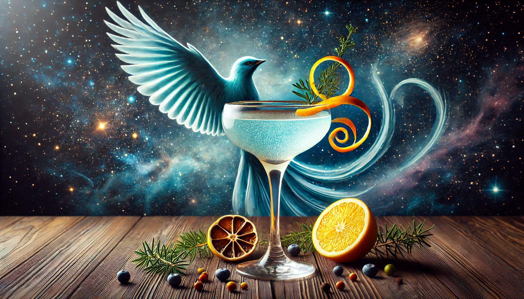 Cocktail Blue Bird. Recette : Gin, Curaçao Bleu, Jus de Citron Jaune Cocktail Blue Bird. Recette : Gin, Curaçao Bleu, Jus de Citron Jaune