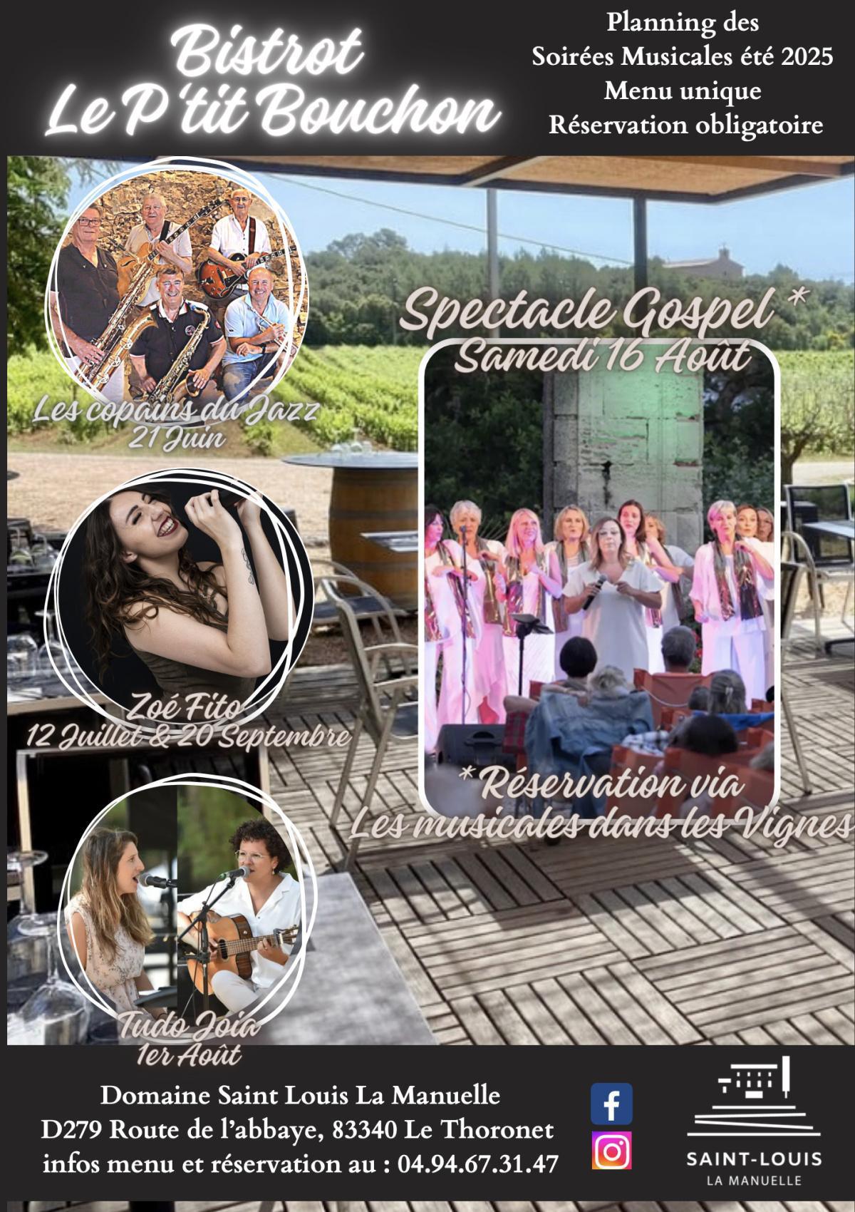 Soirée Musicale au Domaine Saint Louis La Manuelle