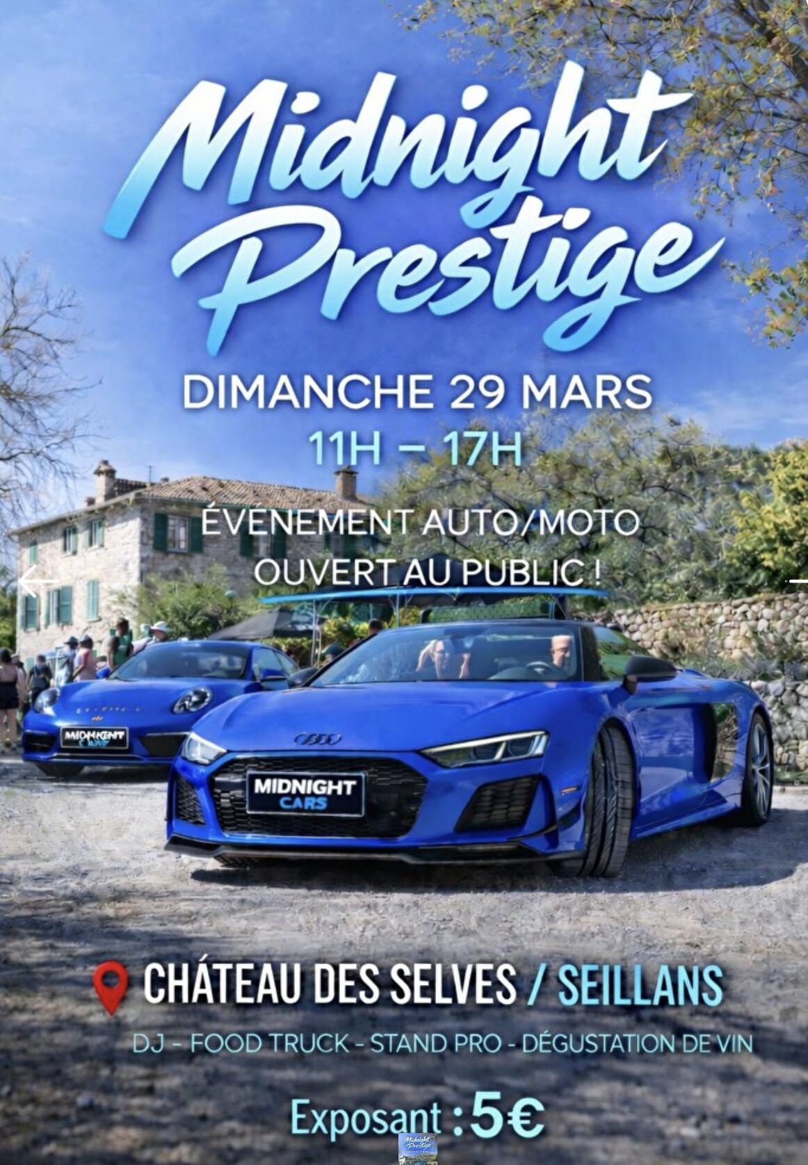 Midnight Prestige Autos & Motos au Château des Selves