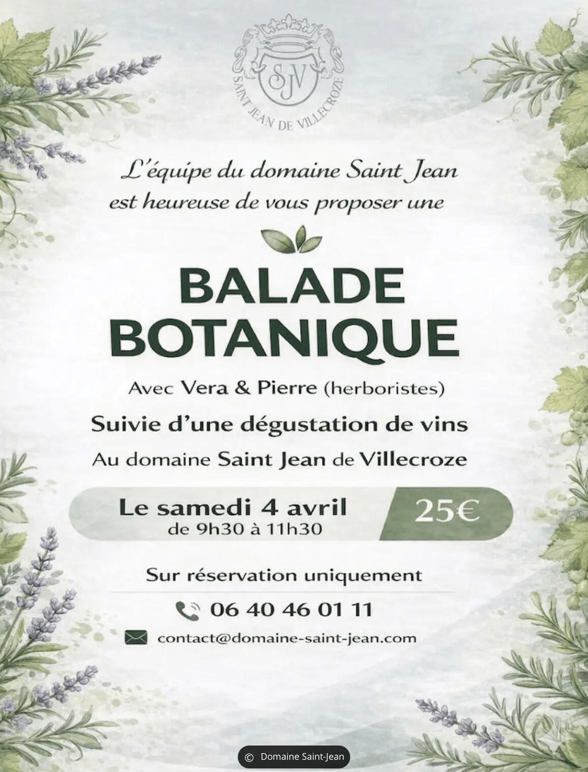 Balade Botanique au Domaine Saint-Jean
