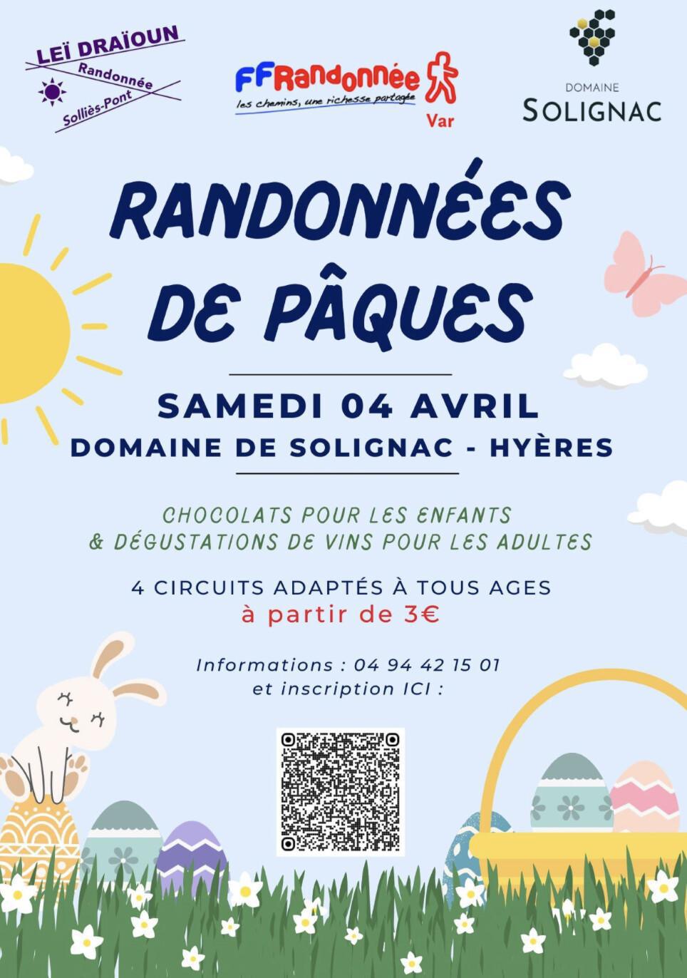 Les Randonnées de Pâques au Domaine Solignac