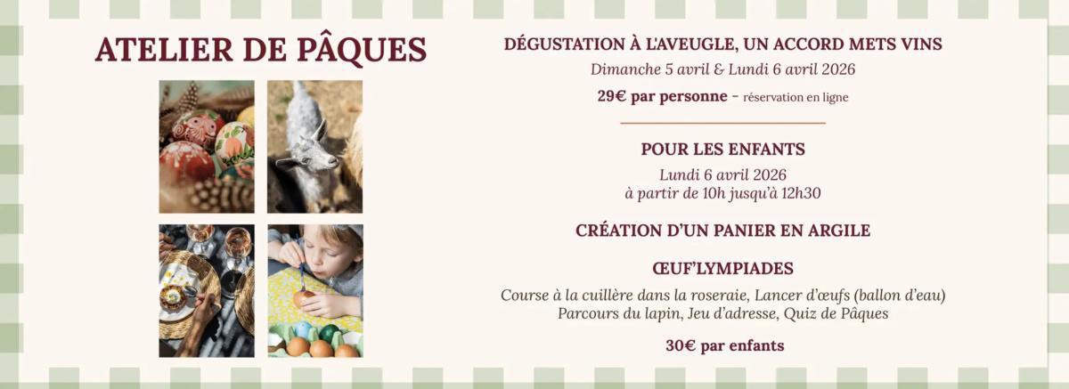 Atelier de Pâques au Château Saint Roux 