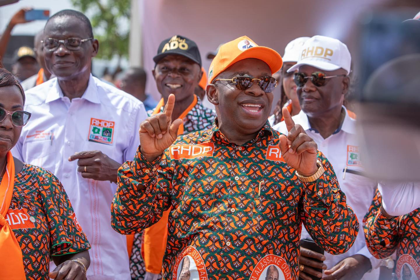 Siandou Fofana a conclu le 15 février 2025 sa tournée de remobilisation dans l'Indénié-Djuablin à Bettié © Crédit photo DR 
