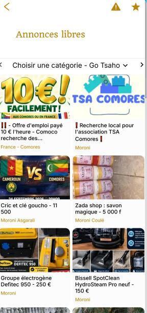 Faites votre publicité sur Comoco ! Faites votre publicité sur Comoco !