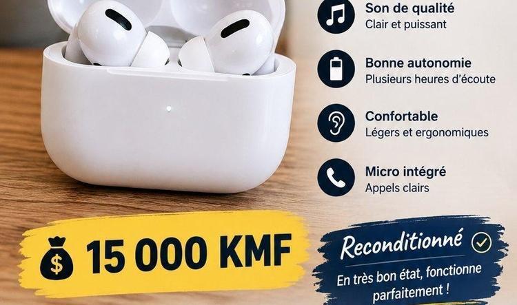 Facebatsa - Ăcouteurs sans fil - 15000 KMF