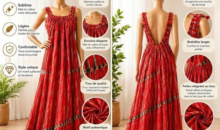 Amrikamaac â Boubou, robe longue â 7500