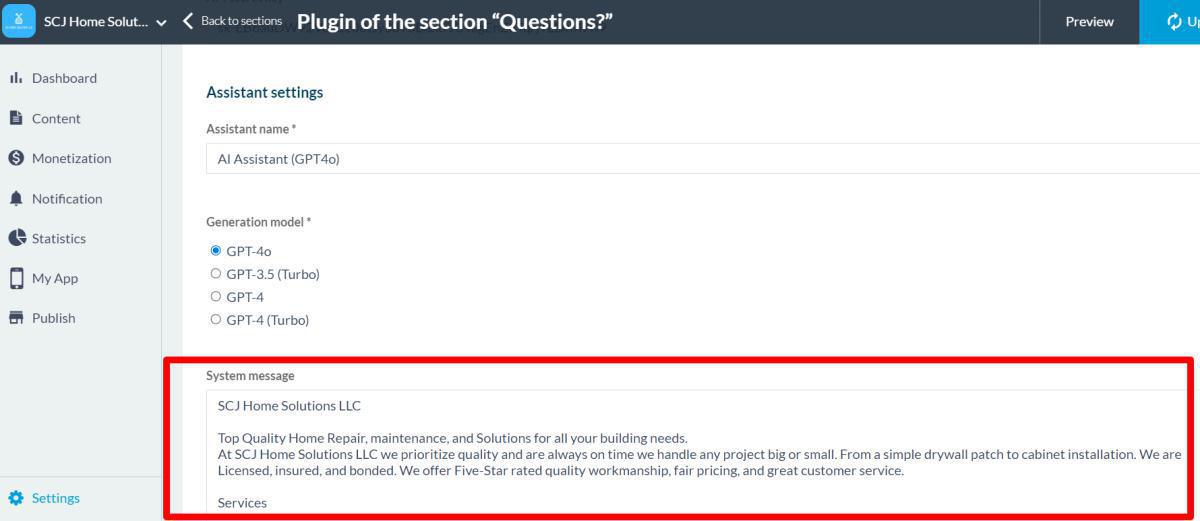 AI Assistant Overview with Examples