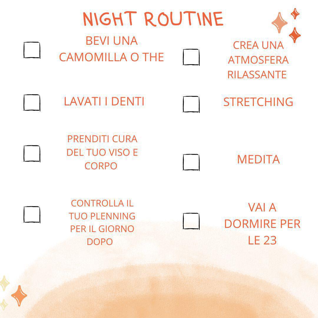 NIGHT ROUTINE