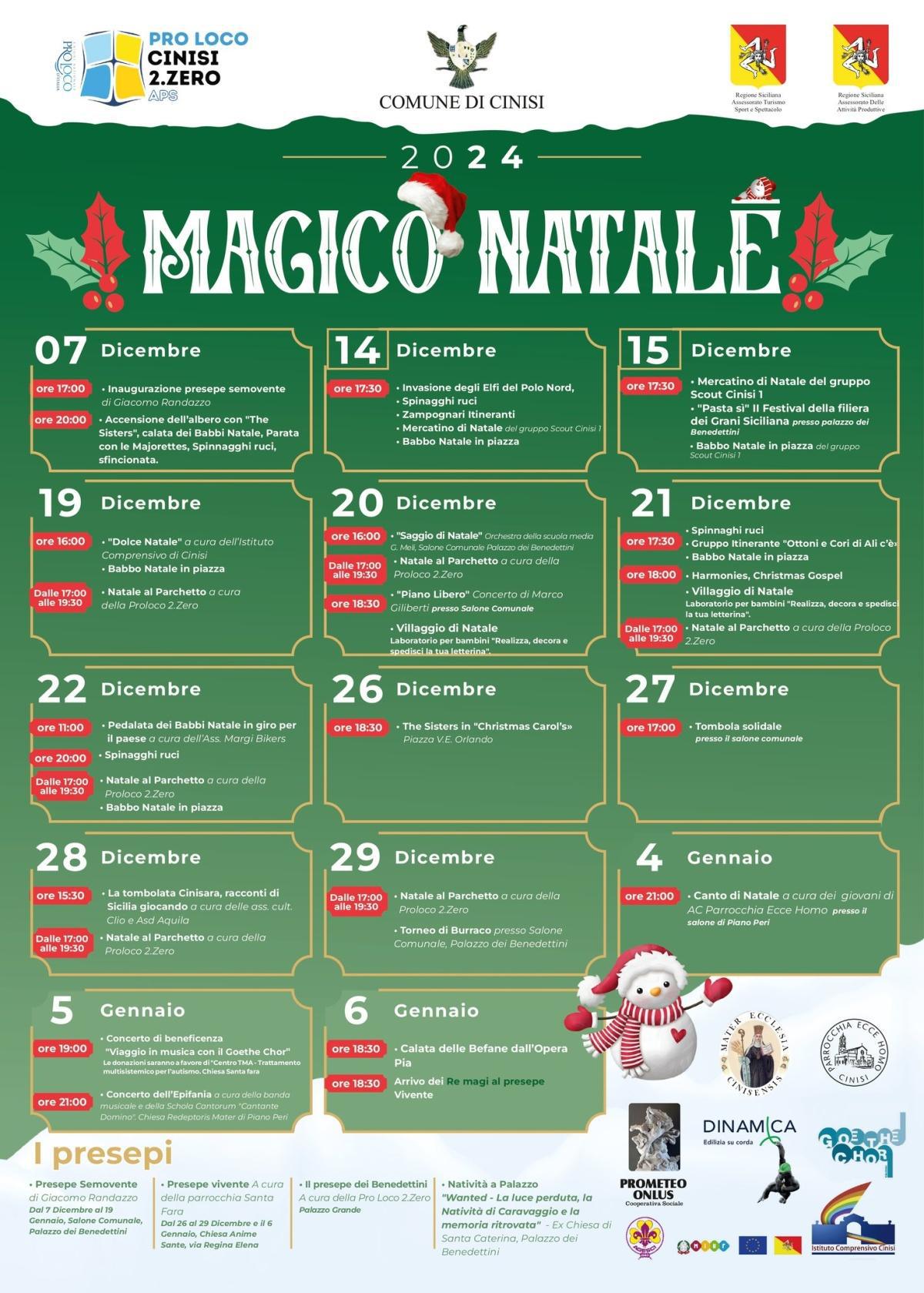 "Dolce Natale" a cura dell'Istituto Comprensivo di Cinisi - Babbo Natale in piazza (inizio ore 16:00)