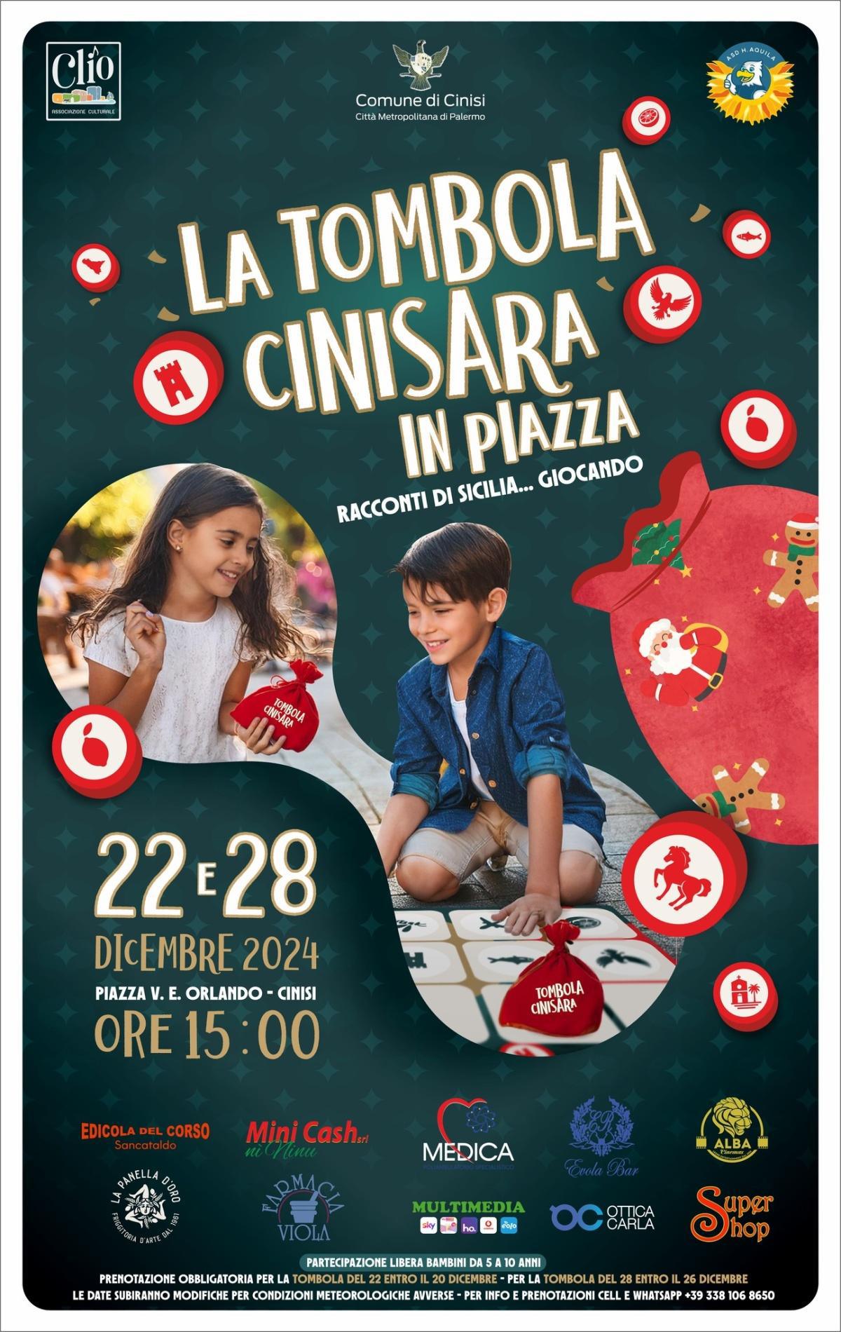 La Tombola Cinisara in Piazza (inizio ore 15:00)