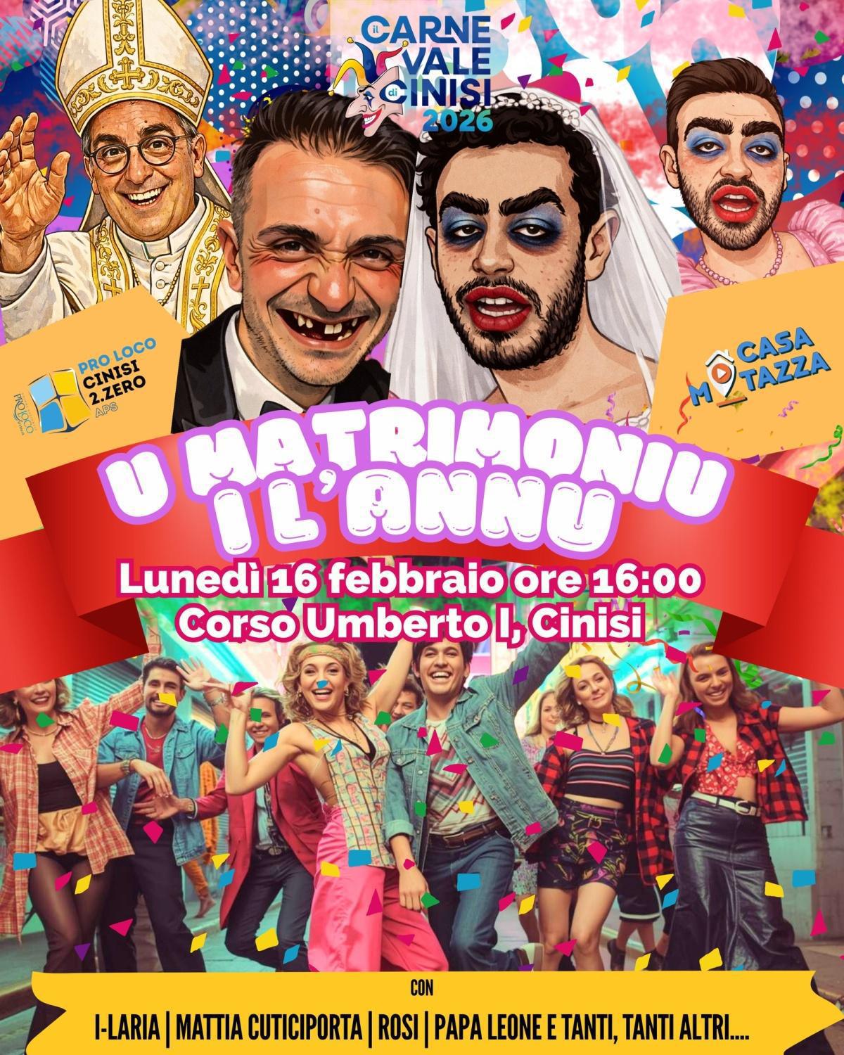 U Matrimoniu I l'annu (dalle ore 16:00)