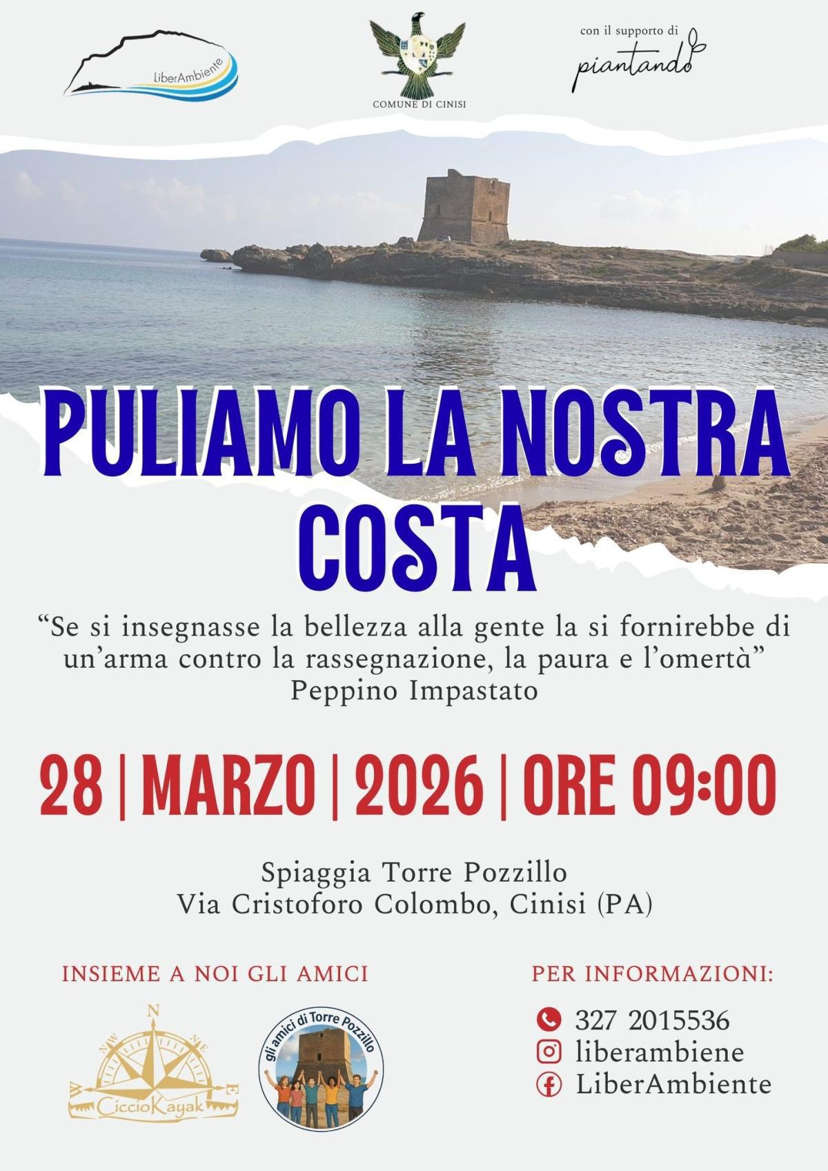 Puliamo la nostra Costa (inizio ore 9.00)