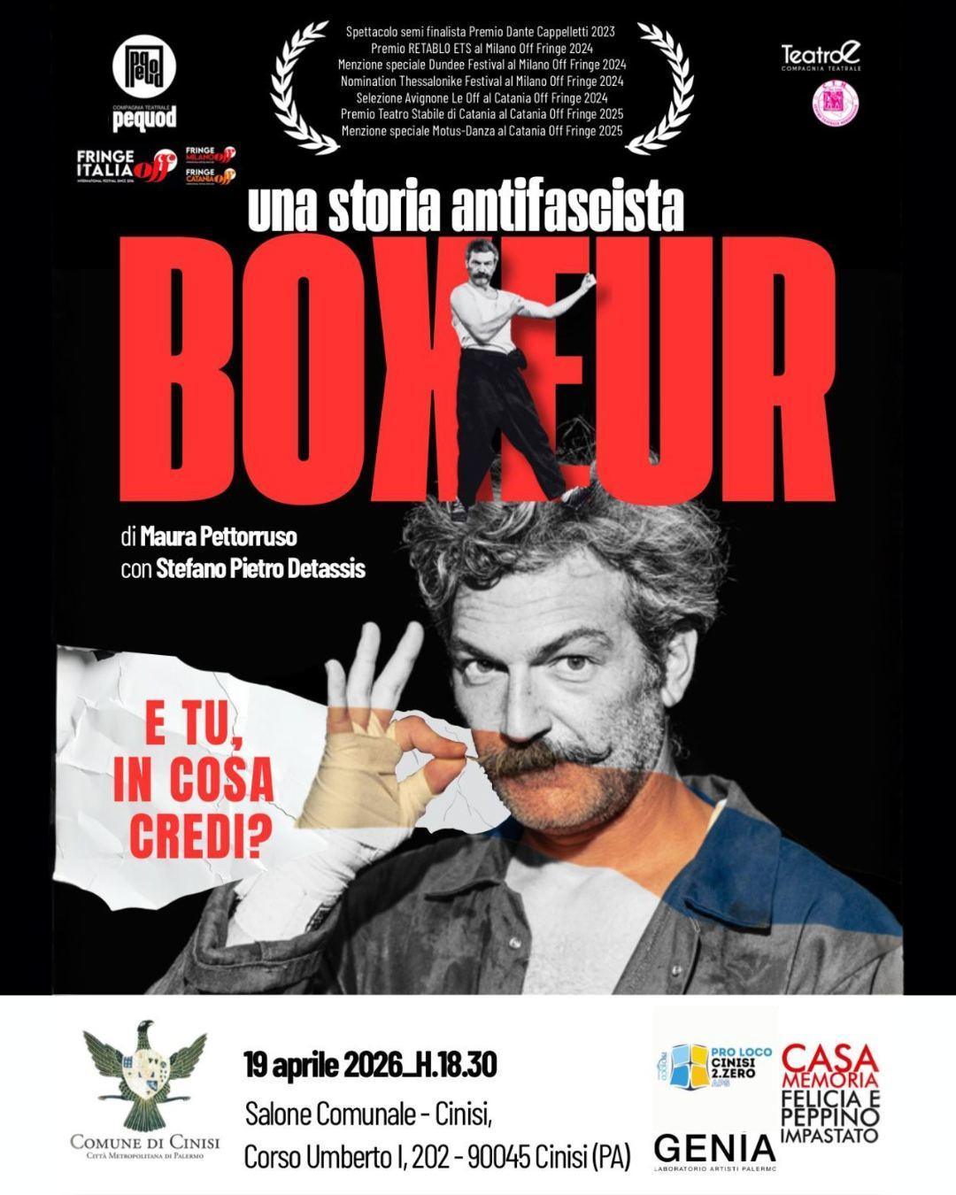 Boxeur una storia antifascista (start h. 18.30)