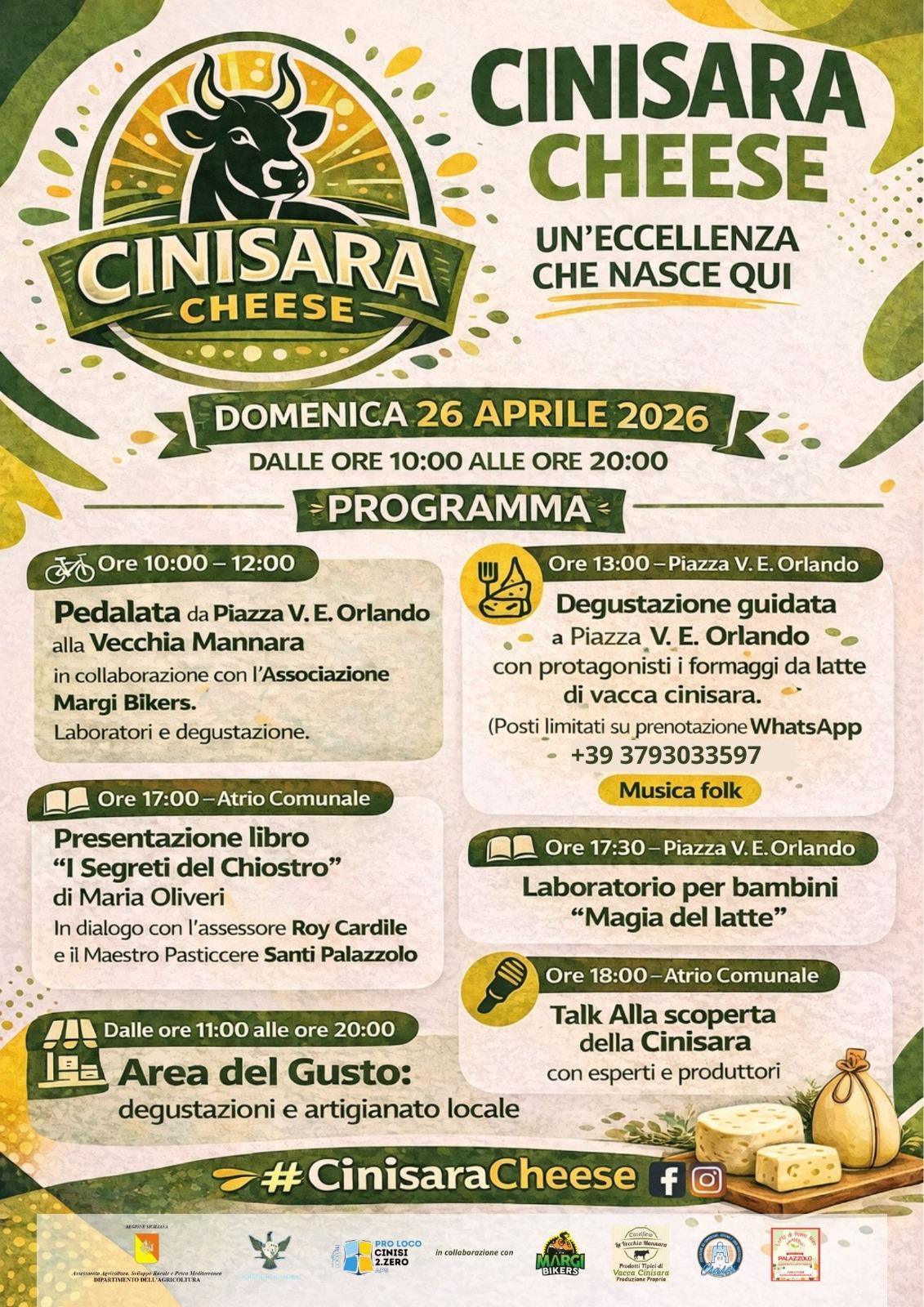 Cinisara Cheese - un'eccellenza che nasce qui (dalle ore 10.00 alle ore 20.00)