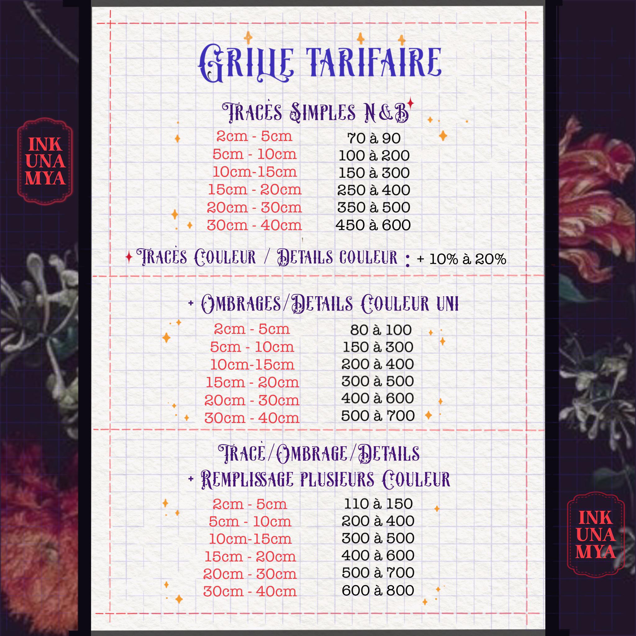 Grille Tarifaire