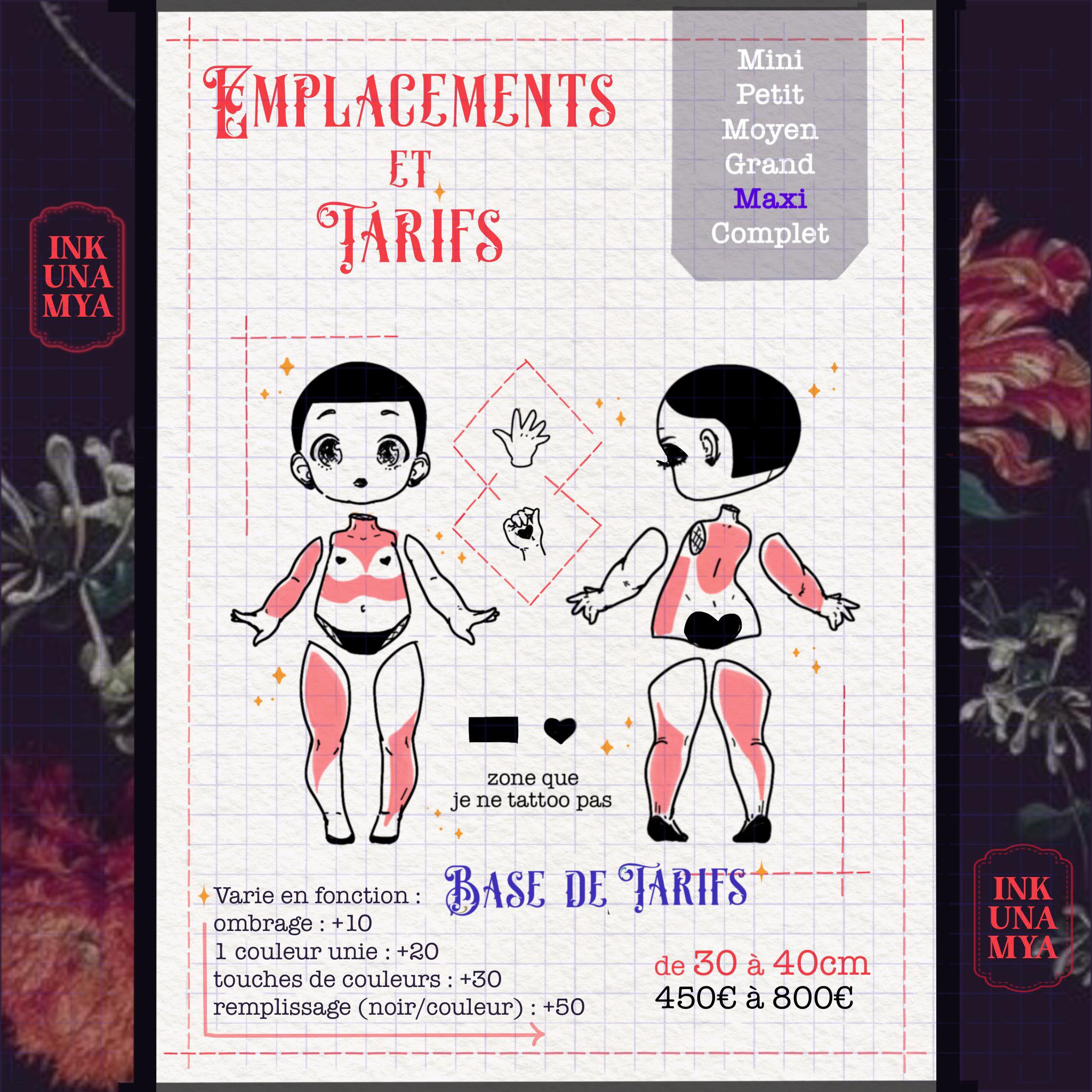 Maxi Tattoo de 30cm à 40cm