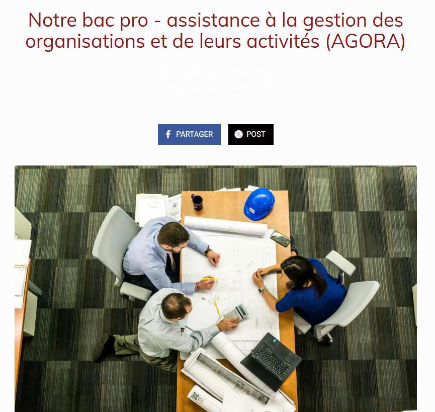 Notre 2de pro - métiers de la gestion administrative, du transport et de la logistique (GATL)