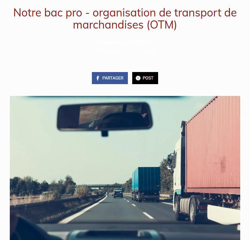 Notre 2de pro - métiers de la gestion administrative, du transport et de la logistique (GATL)