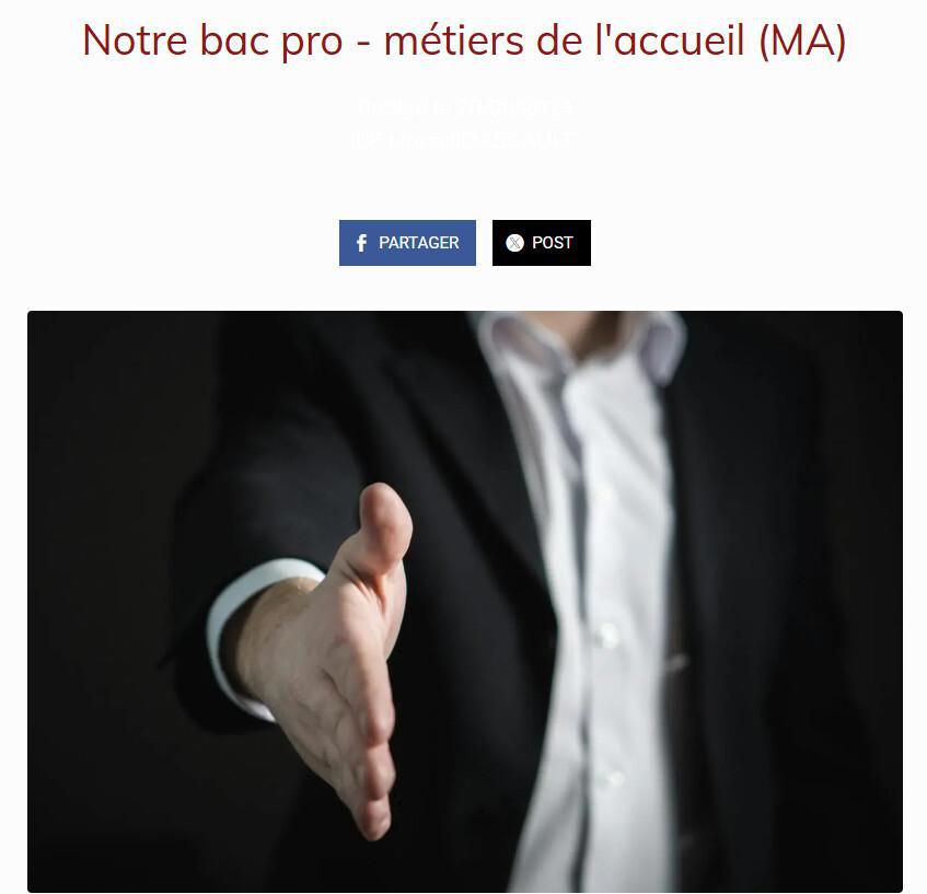 Notre 2de pro - métiers de la relation client (MRC)