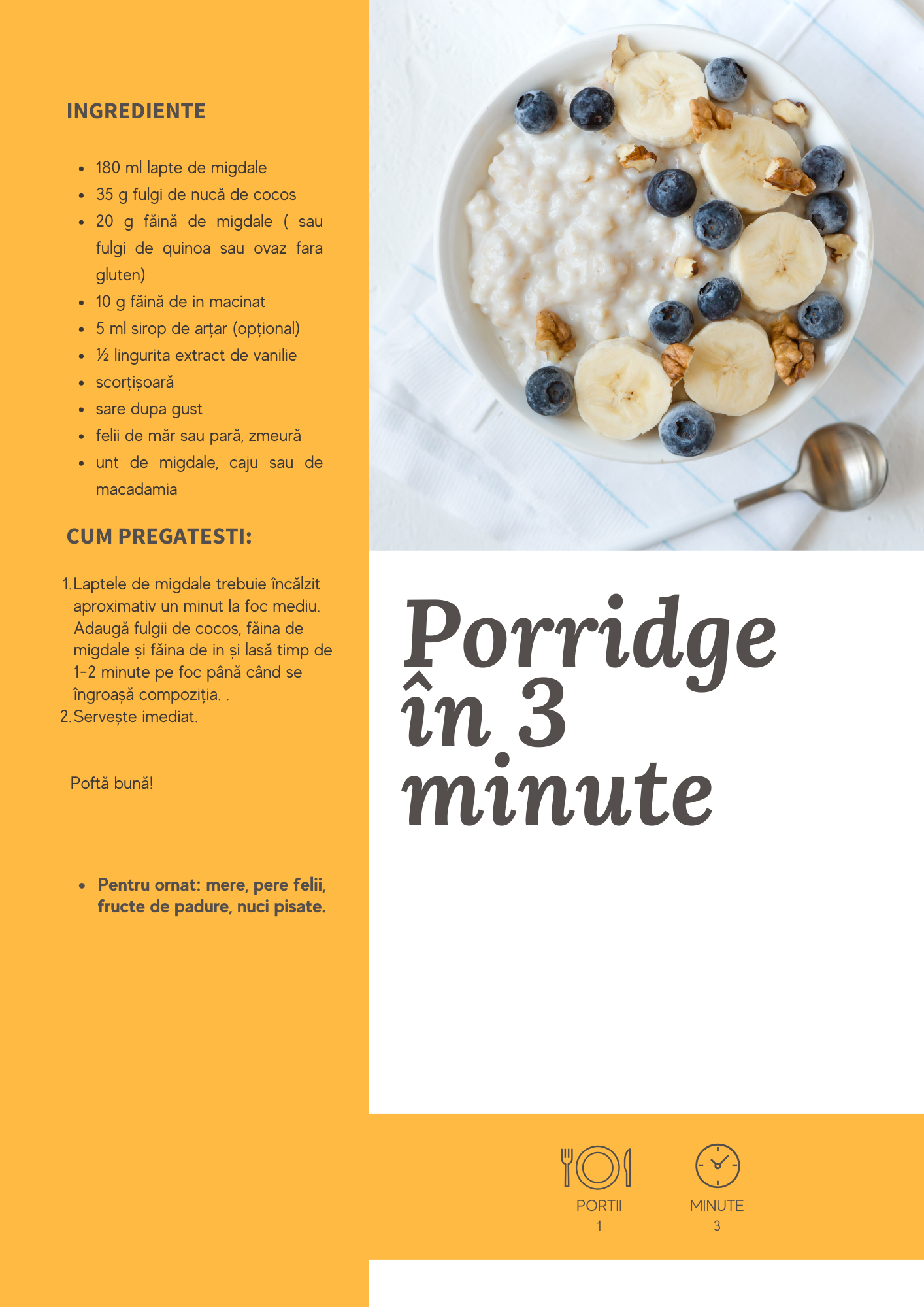 Porridge in 3 Minute