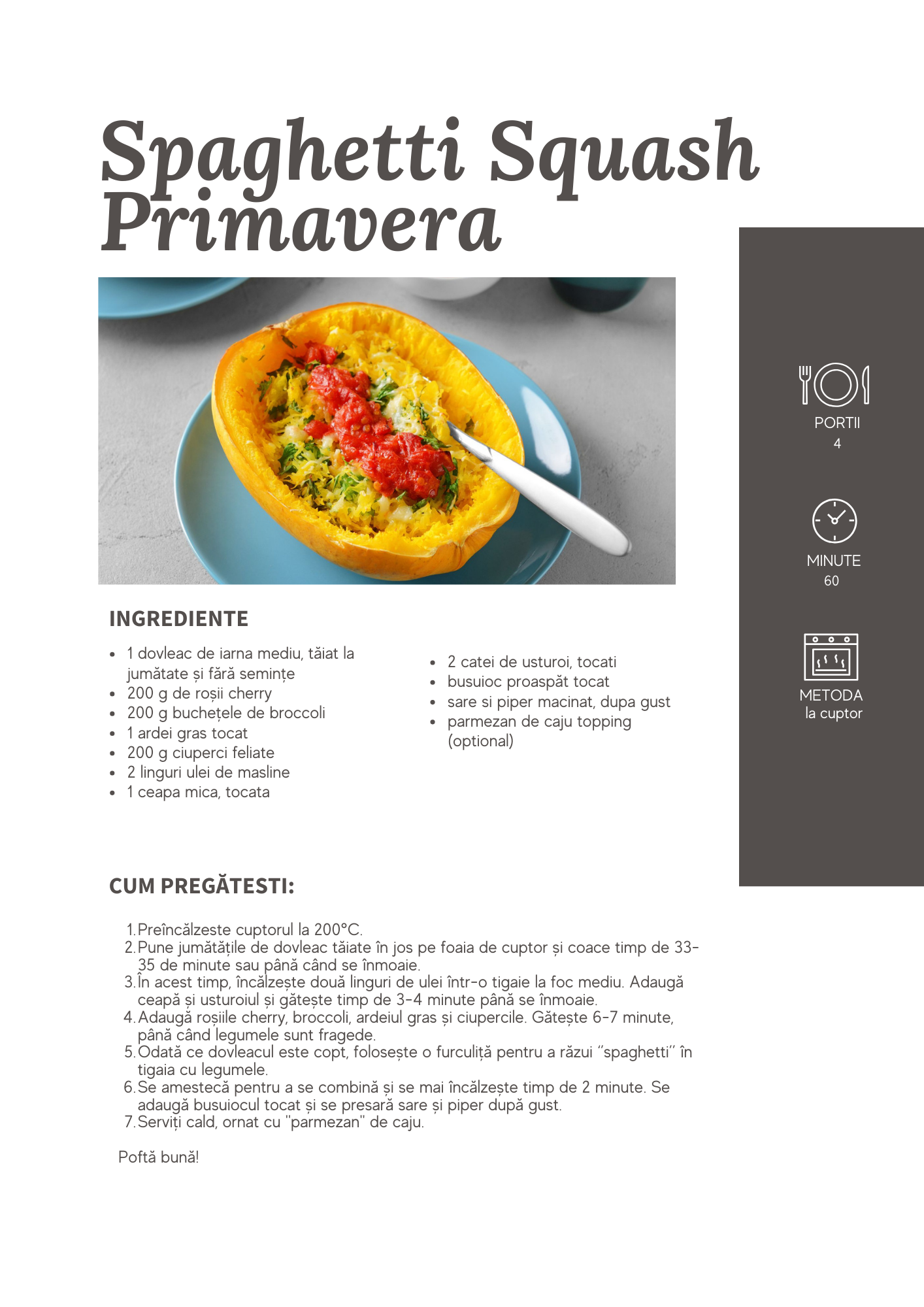 Spaghetti Squash Primavera