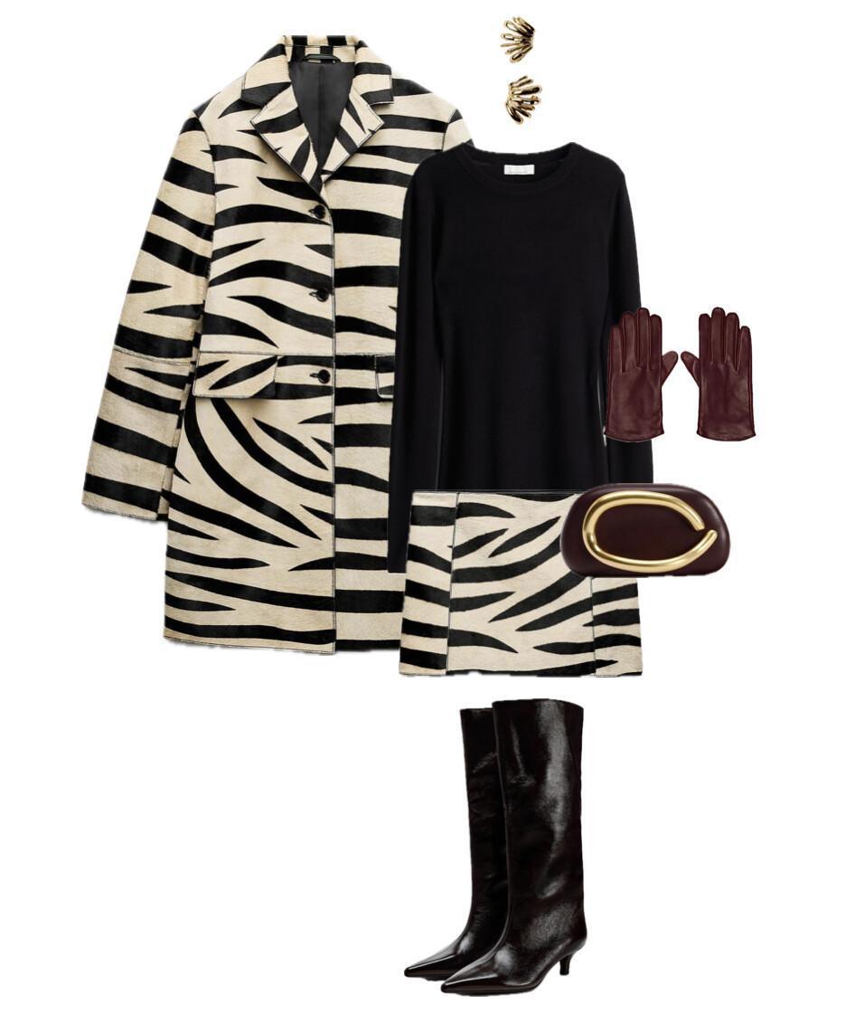Wow-factor outfit with an animal print