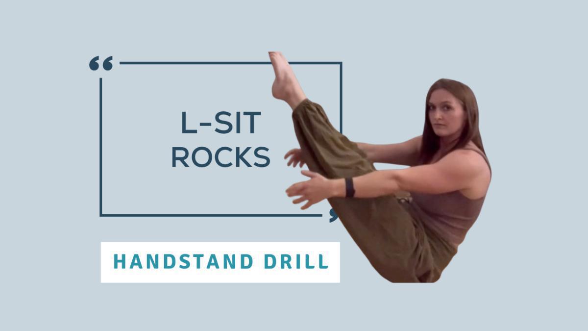 Handstand Drill: L-sit Rock Handstand Drill: L-sit Rock