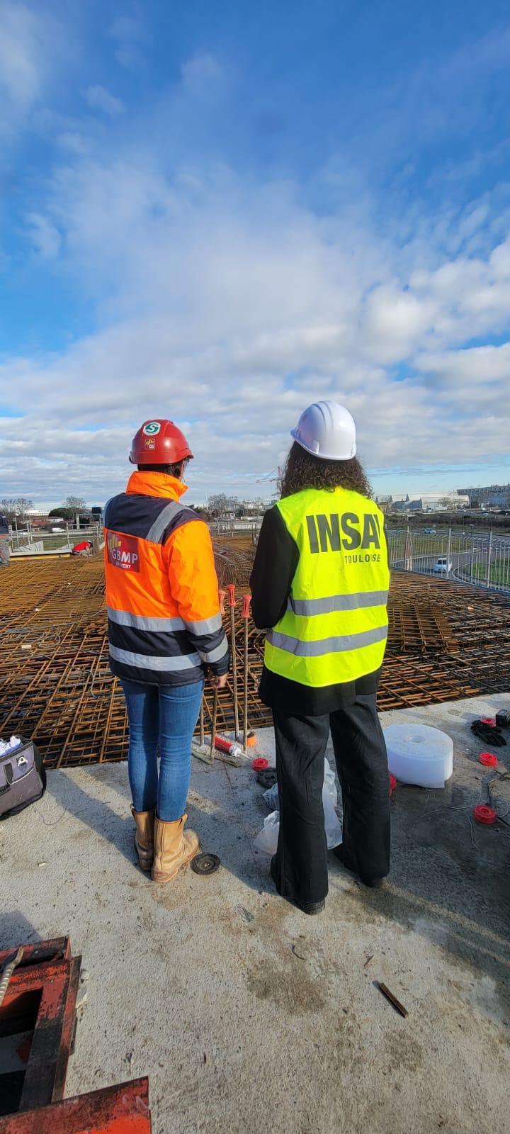 Visite de chantier par les étudiants de l'INSA 👷‍♂️