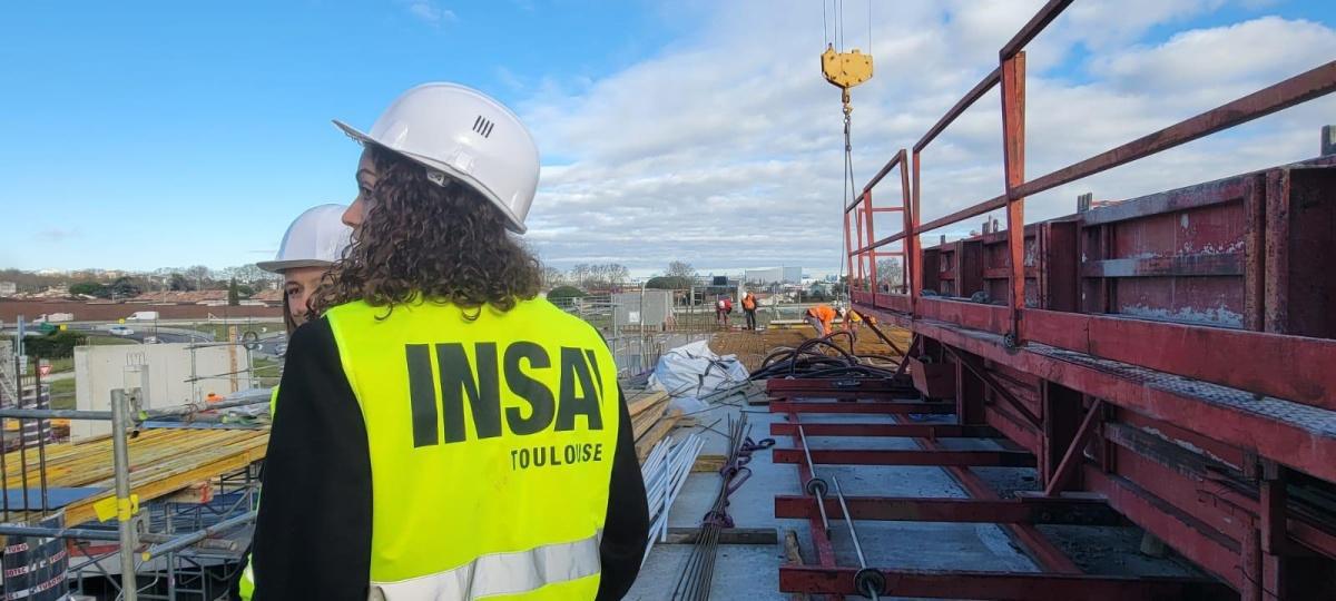 GROUPE GB - L'INSA visite le chantier de Air Fonta GROUPE GB - L'INSA visite le chantier de Air Fonta