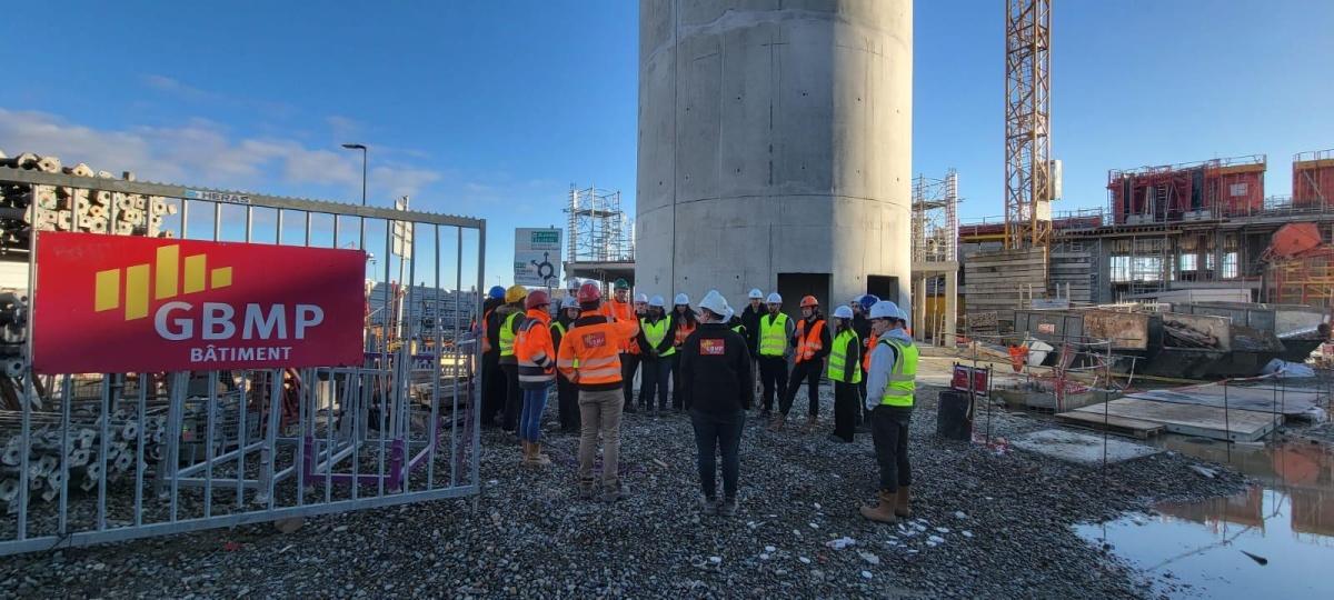 GROUPE GB - L'INSA visite le chantier de Air Fonta GROUPE GB - L'INSA visite le chantier de Air Fonta