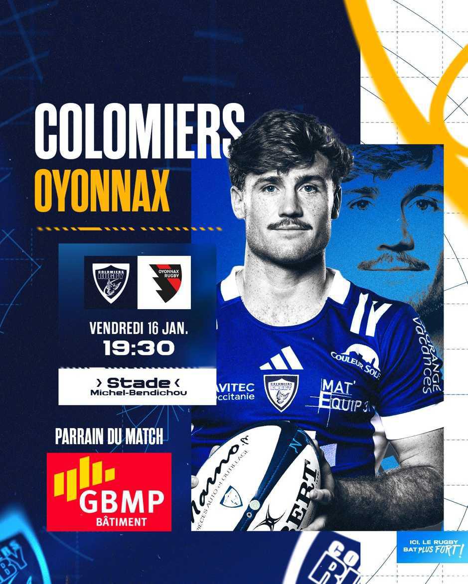 Venez soutenir Colomiers Rugby le 16 janvier ! GBMP vous offre des places!