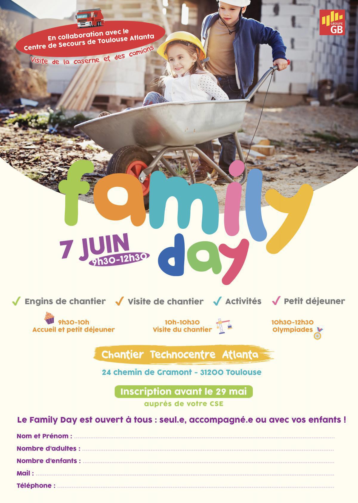 Venez nombreux au family day ! 