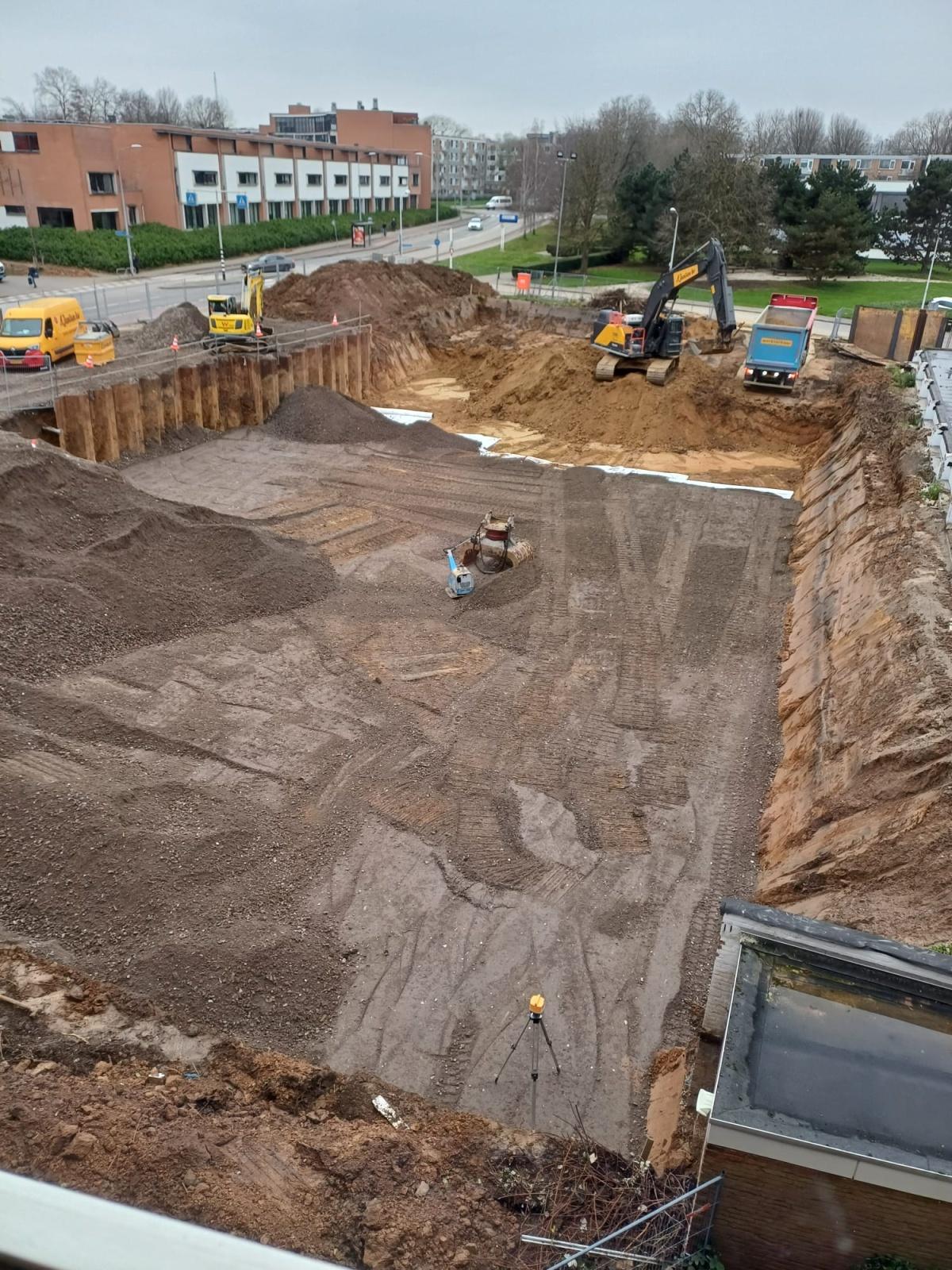 Grondwerk in volle gang, info over verdere planning Grondwerk in volle gang, info over verdere planning