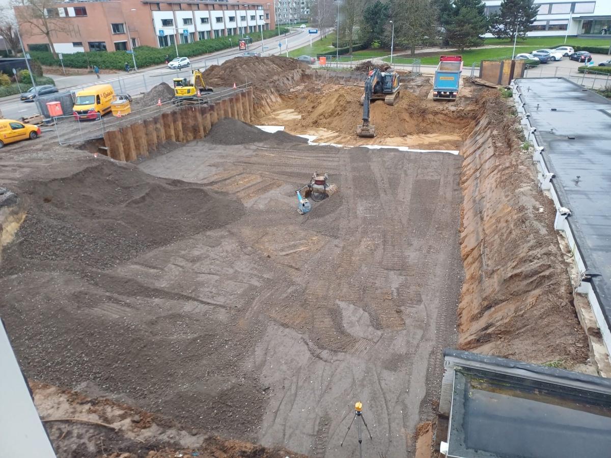 Grondwerk in volle gang, info over verdere planning Grondwerk in volle gang, info over verdere planning