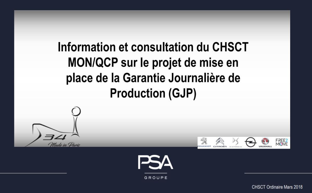 Critères GJP Montage