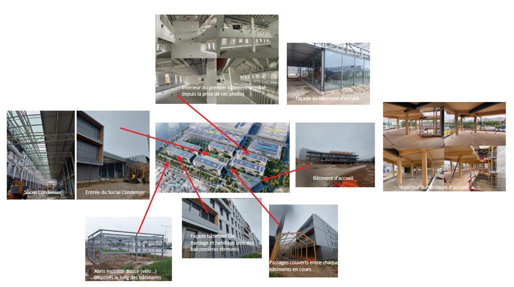 GrEEn Campus : Visite du chantier bâtiments tertiaires GrEEn Campus : Visite du chantier bâtiments tertiaires