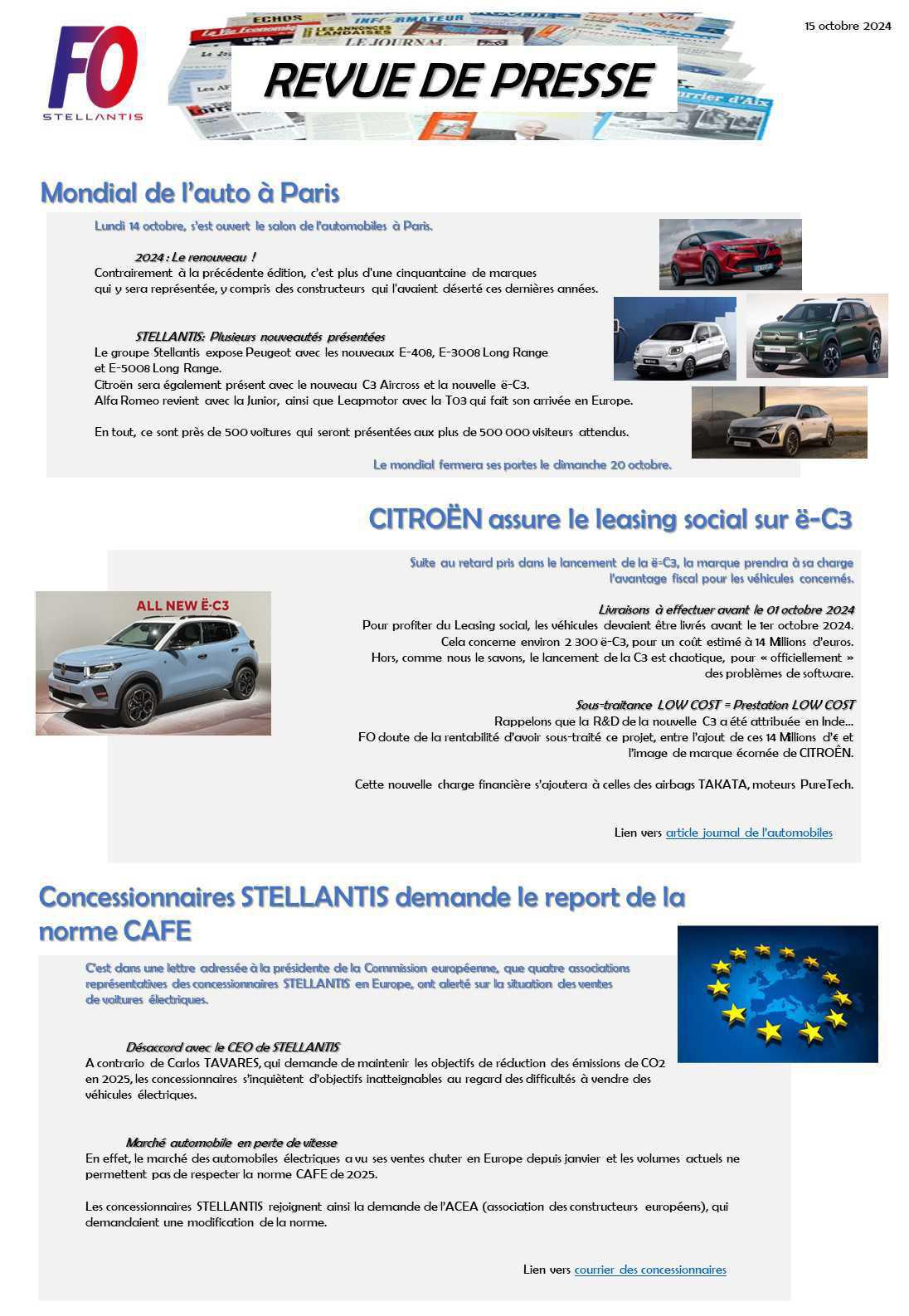 Revue de presse n°4