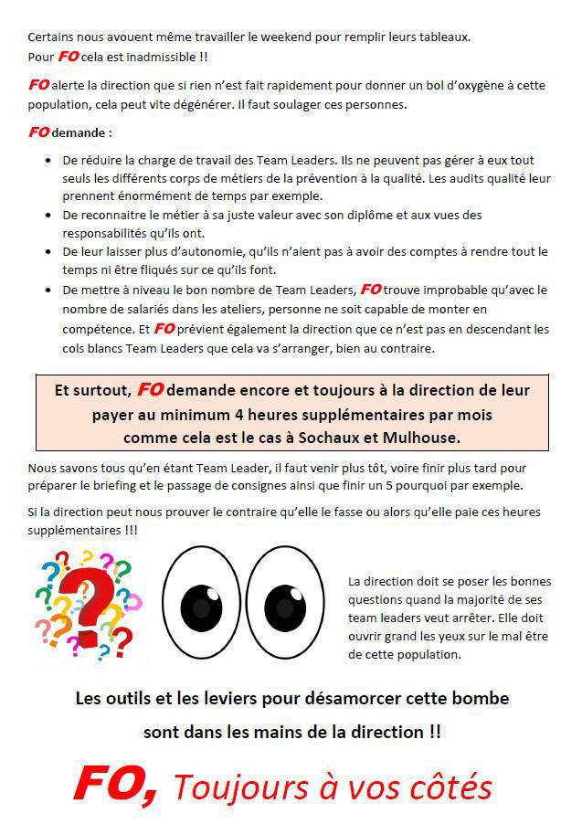 Team-Leaders en souffrance !